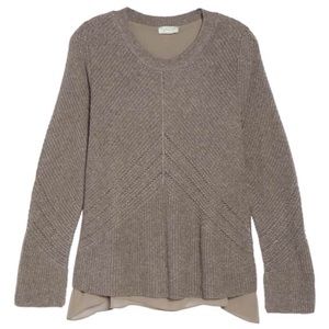1 DAY SALE❗️Lucky Brand Taupe Cashmere Sweater
